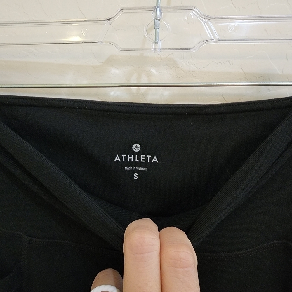 💜 Athleta Chaturanga To Town Black High Rise Leggings 348911 - Picture 5 of 7